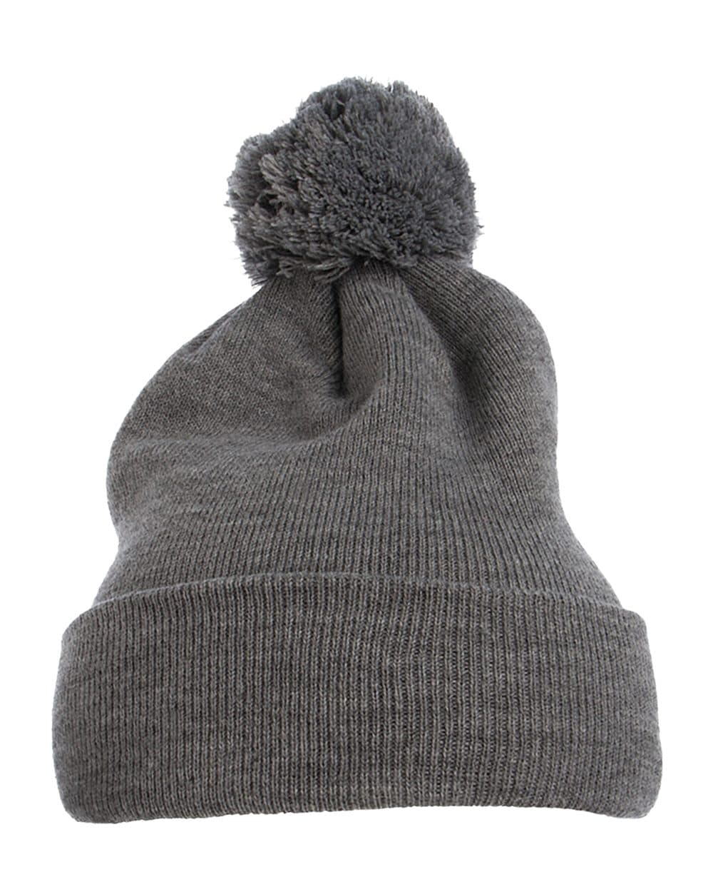 Pom-Pom Cuffed Knit Beanie