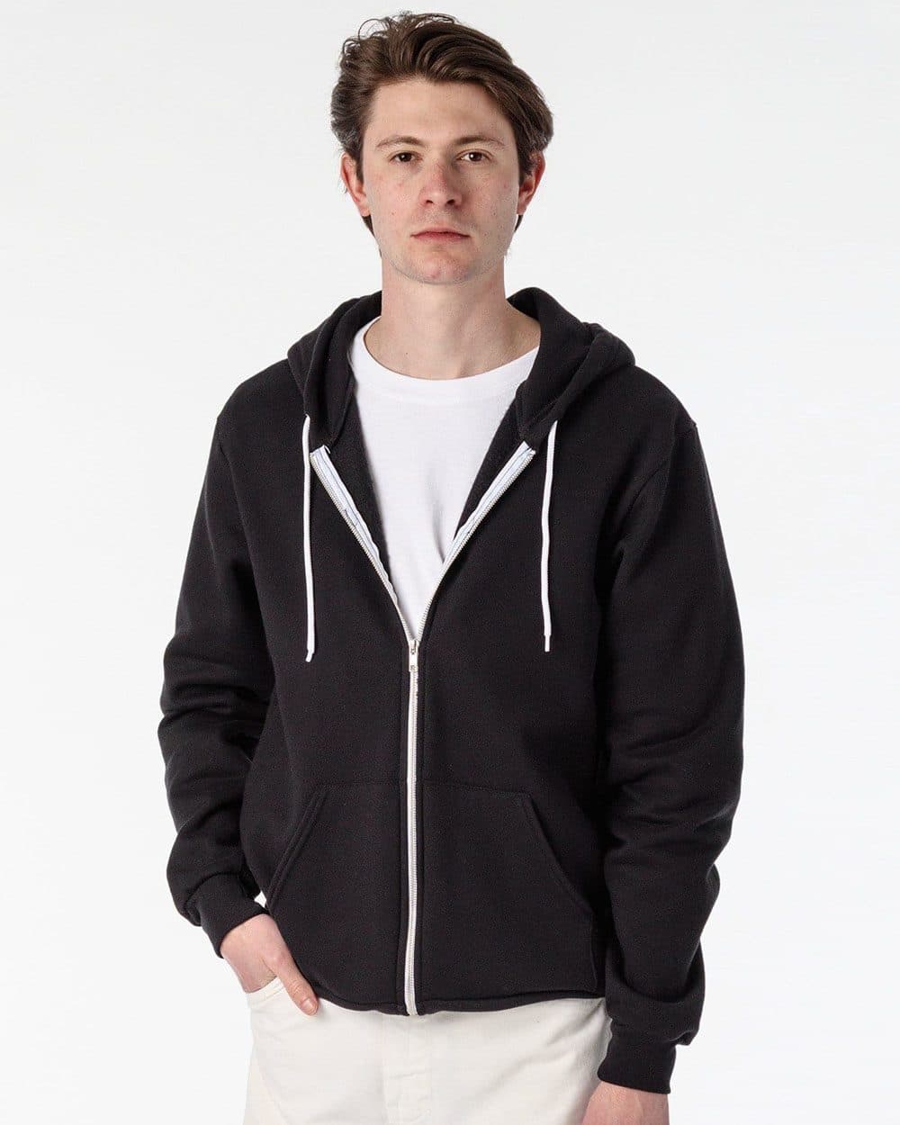 Unisex USA-Made Flex Fleece Full-Zip Hooded Sweatshirt