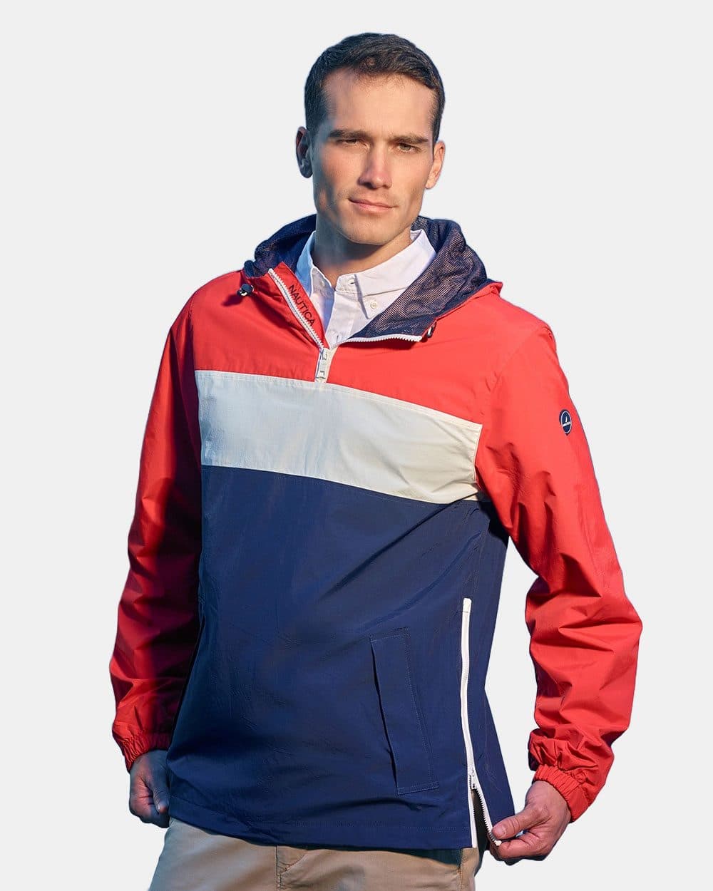 Unisex Windward Anorak Hooded Quarter-Zip Jacket