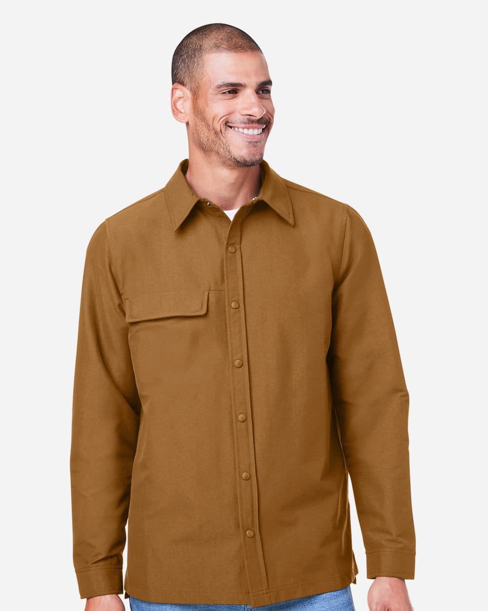 Unisex Flex Twill Overshirt Jacket