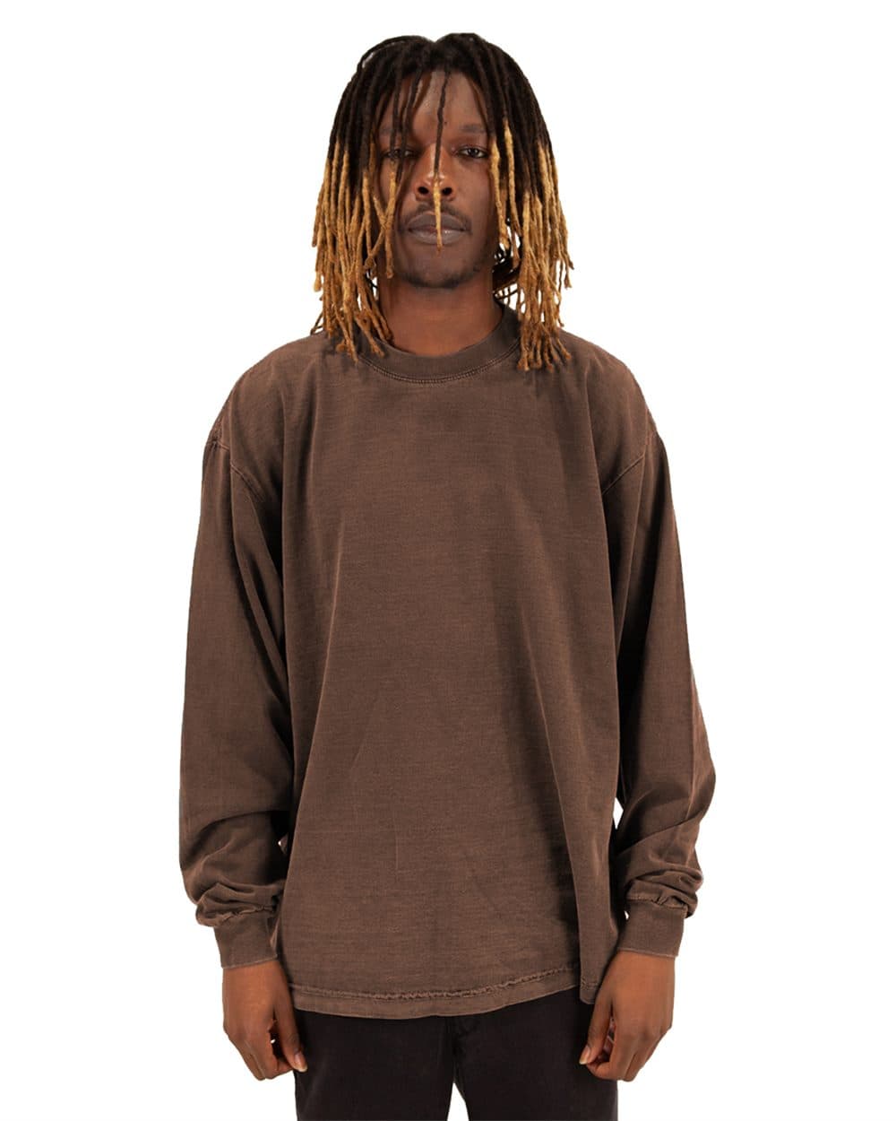 Unisex Max Heavyweight Garment-Dyed Long Sleeve Tee