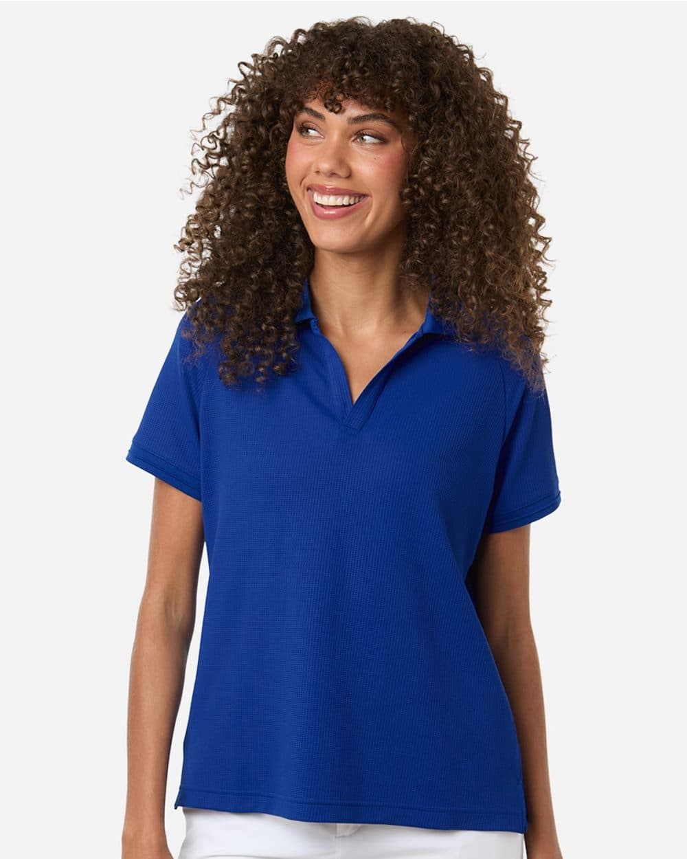 Women's Topspin Stretch Grid Textured Polo
