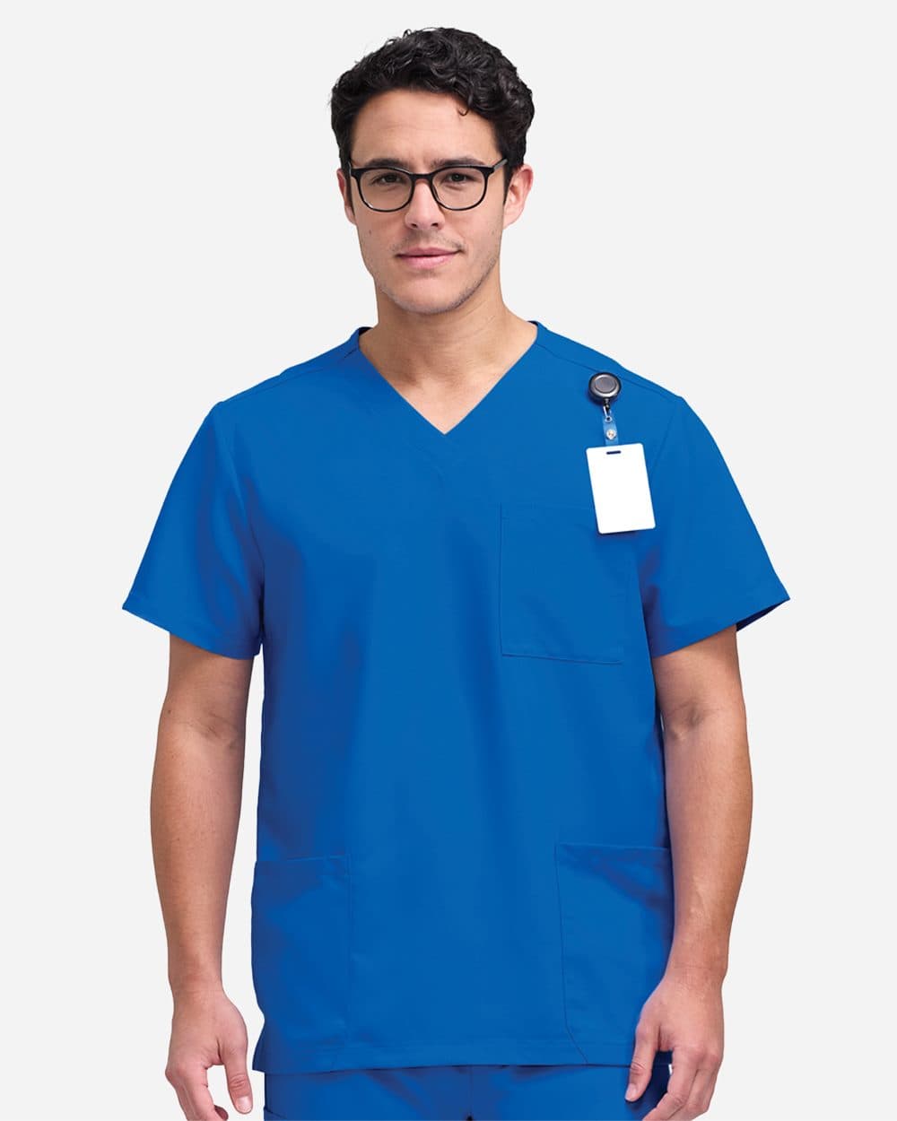 Men's V-Neck 3 Pocket Scrub Top