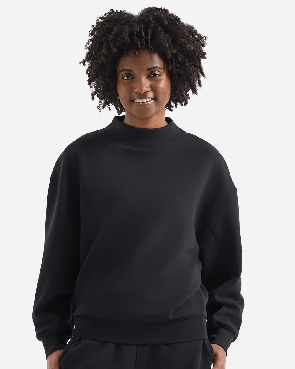 Women's Luxe Mock Neck Sweatshirt