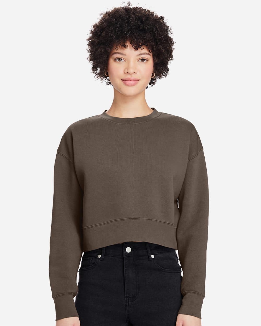 Women's Relaxed Cropped Crewneck Sweatshirt