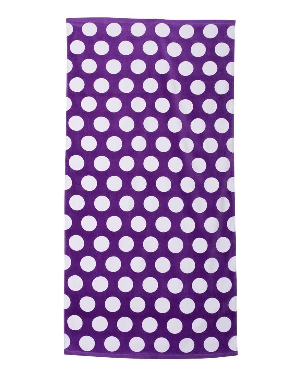 Polka Dot Velour Beach Towel