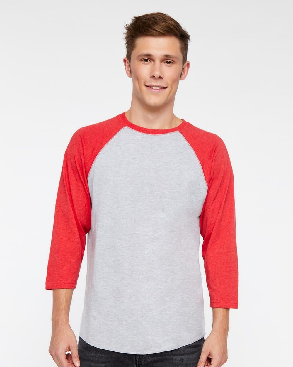 Unisex Baseball Fine Jersey Three-Quarter Sleeve Tee