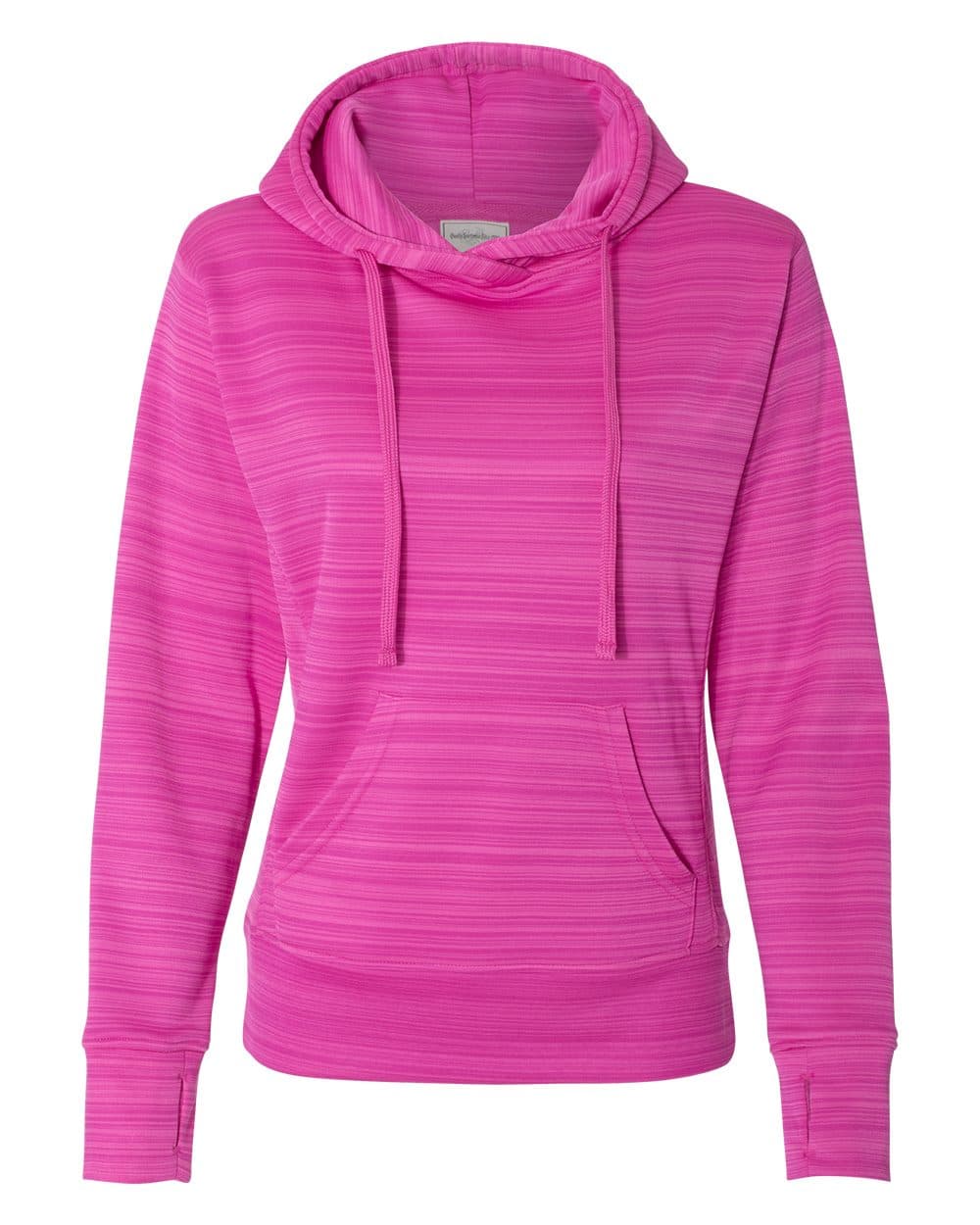 Women's Odyssey Striped Performance Fleece Lapover Hooded Sweatshirt