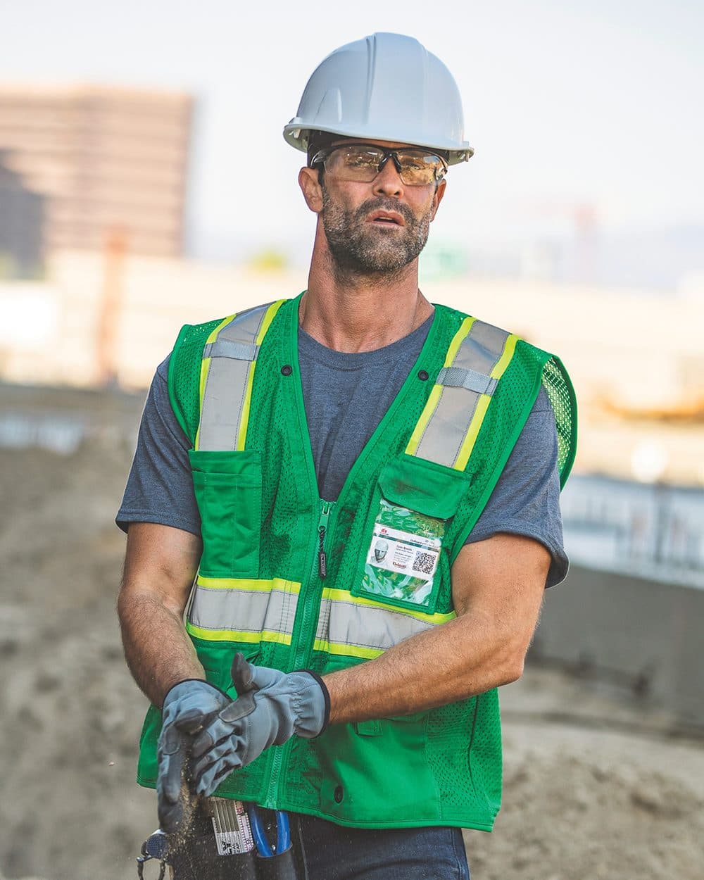 Unisex EV Series® Enhanced Visibility Multi-Pocket Mesh Vest