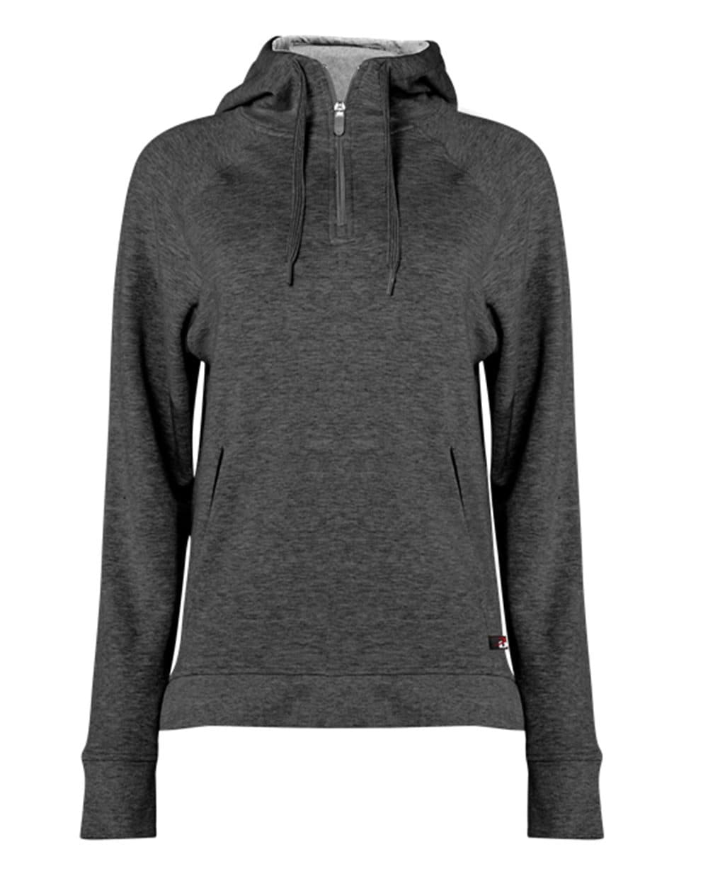 Women's FitFlex French Terry Quarter-Zip Hooded Pullover