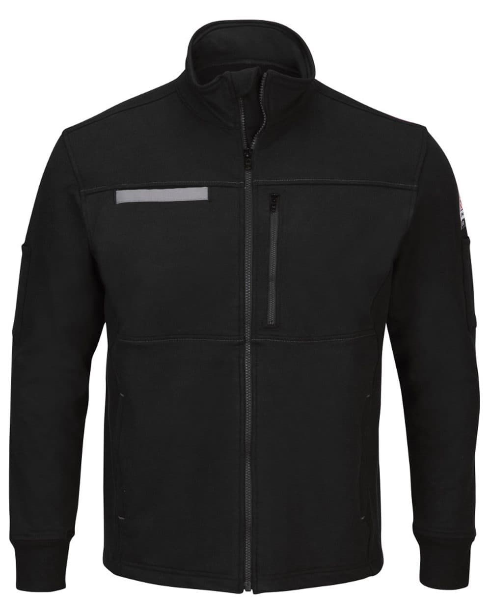 Men's Zip Front Fleece Jacket-Cotton /Spandex Blend