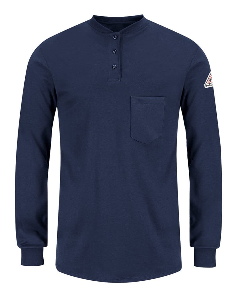 Women's Long Sleeve Tagless Henley Shirt