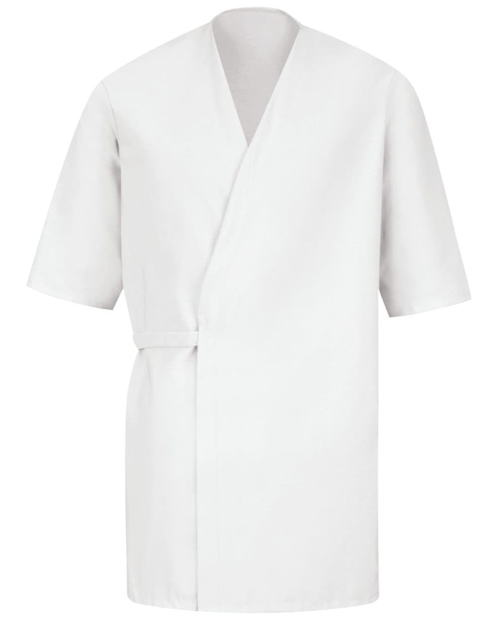 Men's Collarless Poplin Butcher Wrap